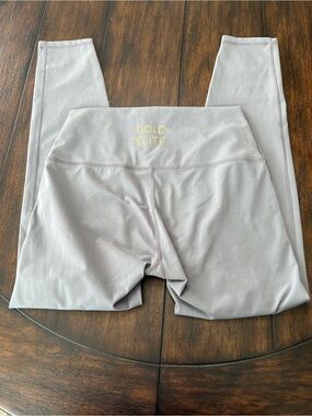 Gold Elite Women’s Leggings Light Gray Size XL Activewear Yoga Cross Training
